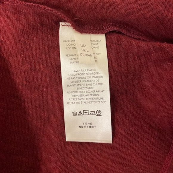 Free People Sand Storm Flounce Top in Sanguine Size Large - Picture 10 of 10